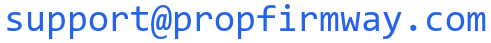 PropFirmWay support email — shown as an image to prevent spam