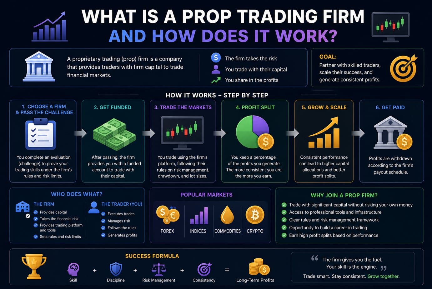 What is a prop trading firm and how does it work